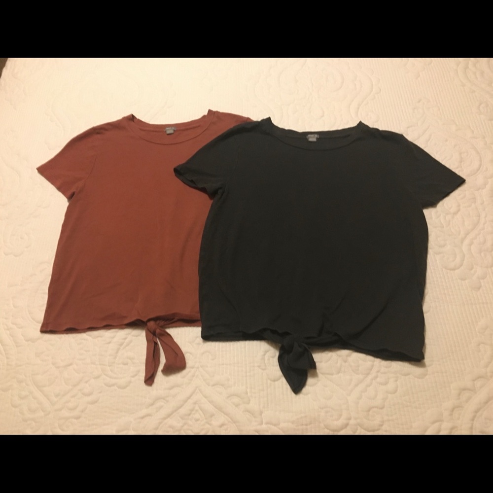 Two women’s Aerie open back tops